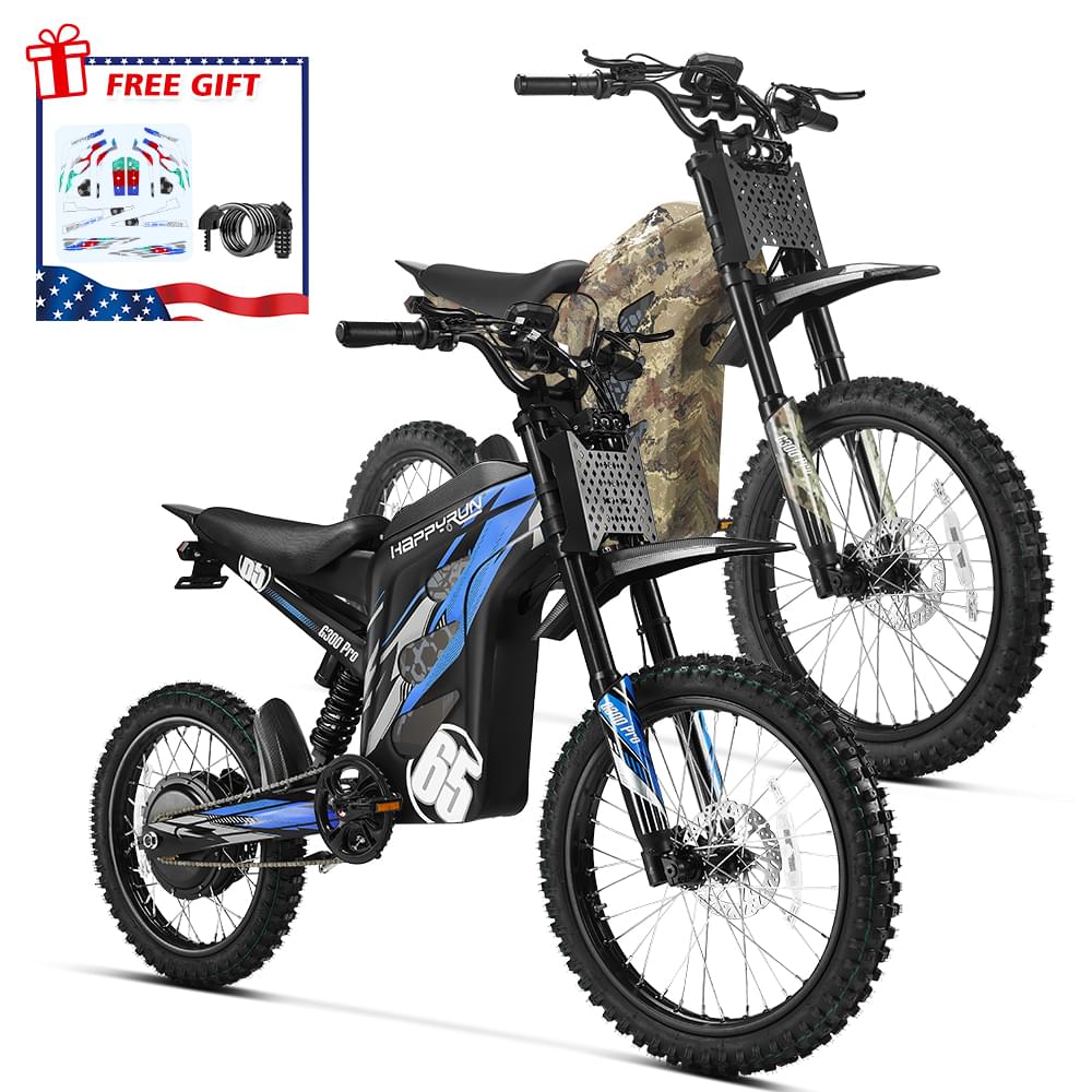 Combo Sale HappyRun Dirt Bike G300 Pro - blue-camo