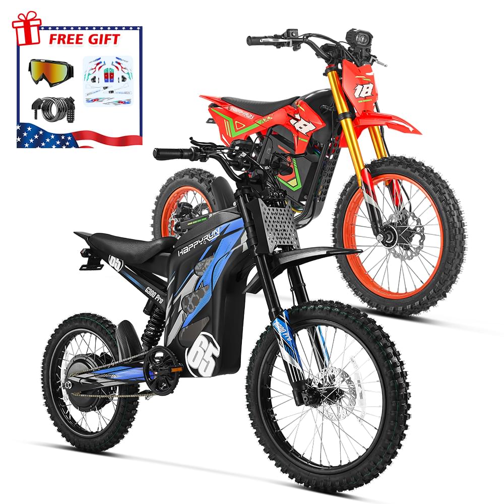 Ultimate Dirt eBike Combo: F18 2.0 & G300 Pro - Red + Blue