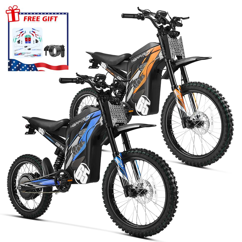 Combo Sale HappyRun Dirt Bike G300 Pro - Blue + Orange