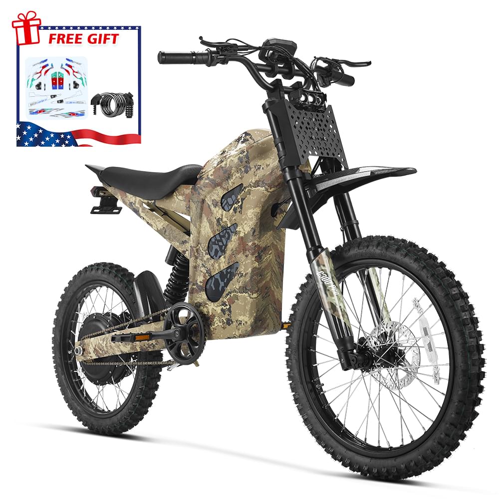 HappyRun 6500W Electric Dirt Bike G300 Pro - Camo