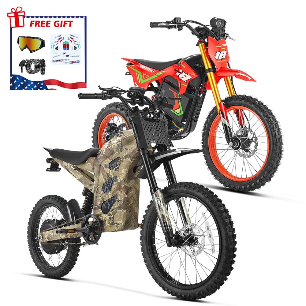 Ultimate Dirt eBike Combo: F18 2.0 & G300 Pro - Red + Camo