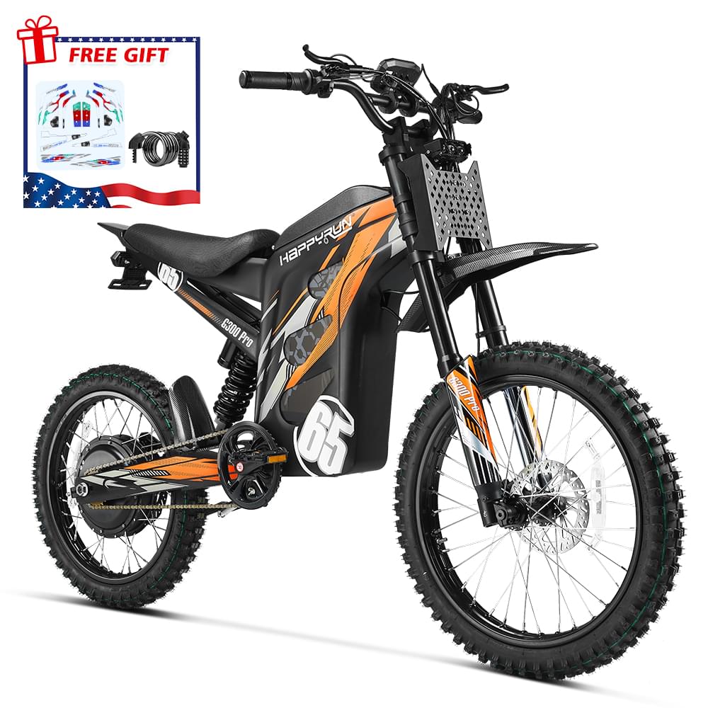 HappyRun 6500W Electric Dirt Bike G300 Pro - Orange