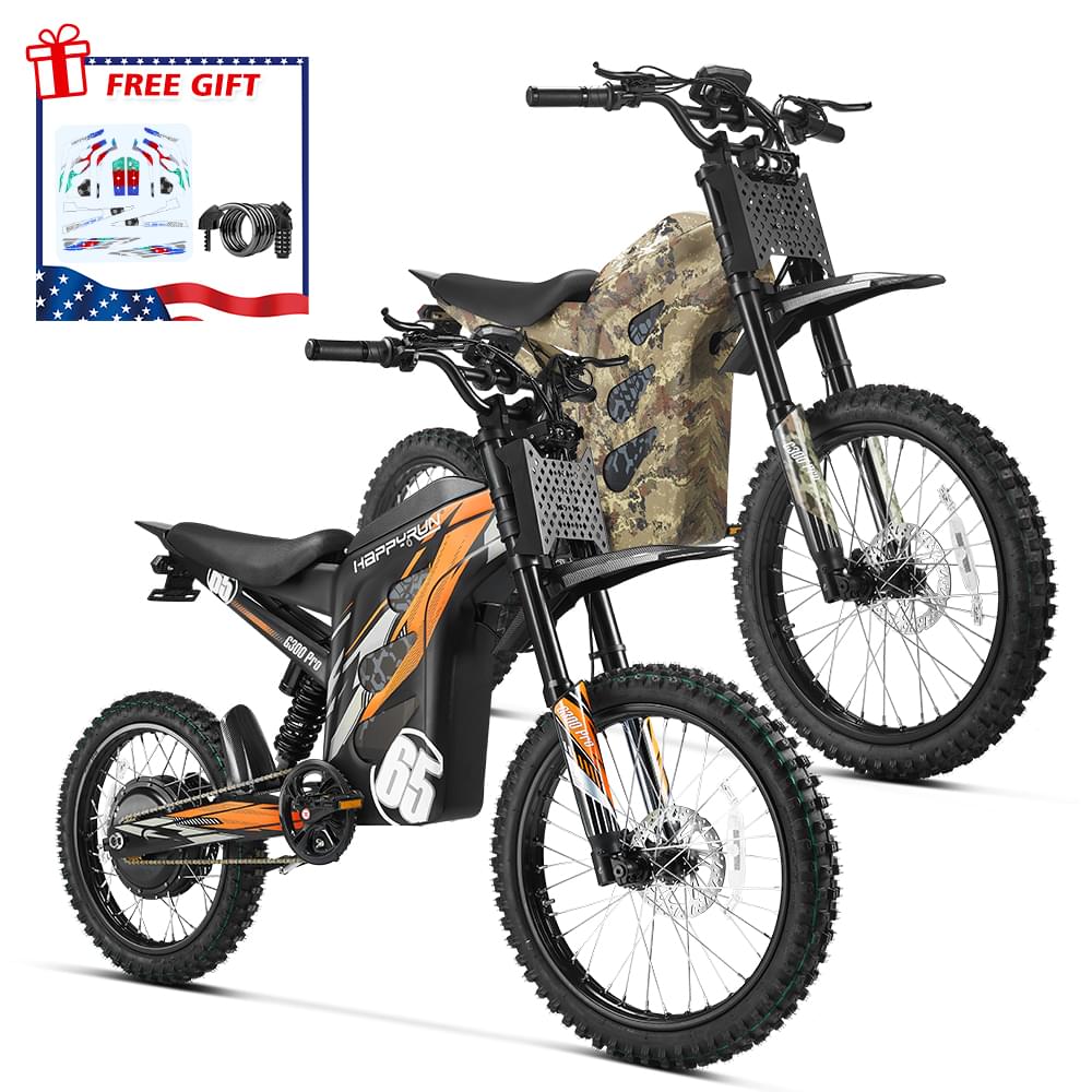 Combo Sale HappyRun Dirt Bike G300 Pro - orange-camo