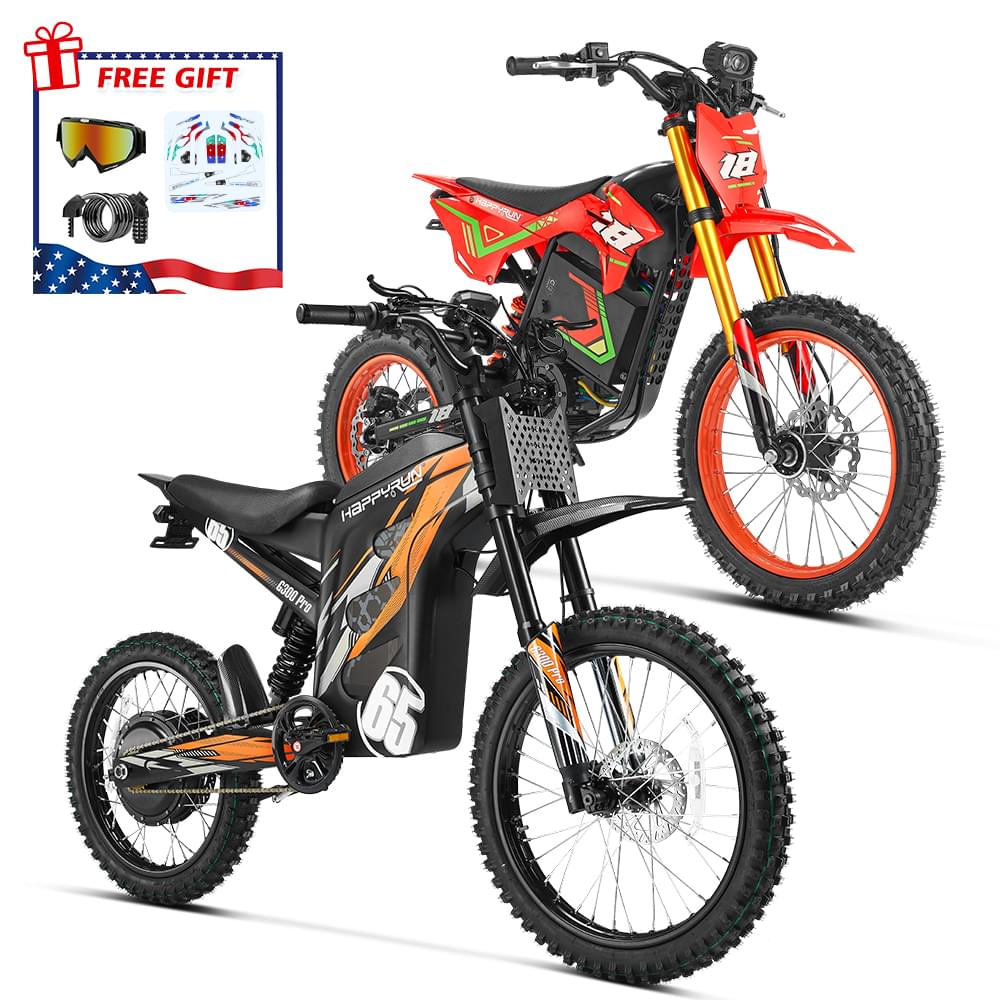 Ultimate Dirt eBike Combo: F18 2.0 & G300 Pro - Red + Orange