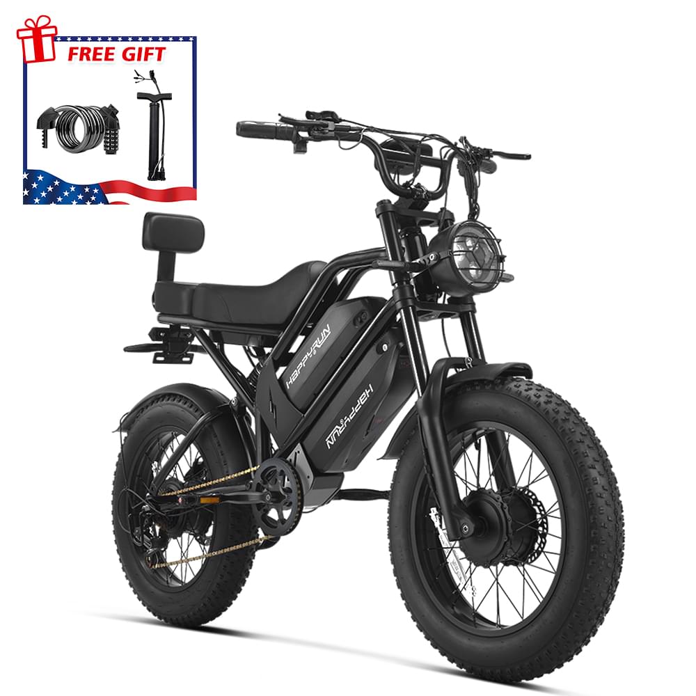 HappyRun G70 Pro Dual-Motor Dual-Battery Electric Cargo Bike - G70 Pro
