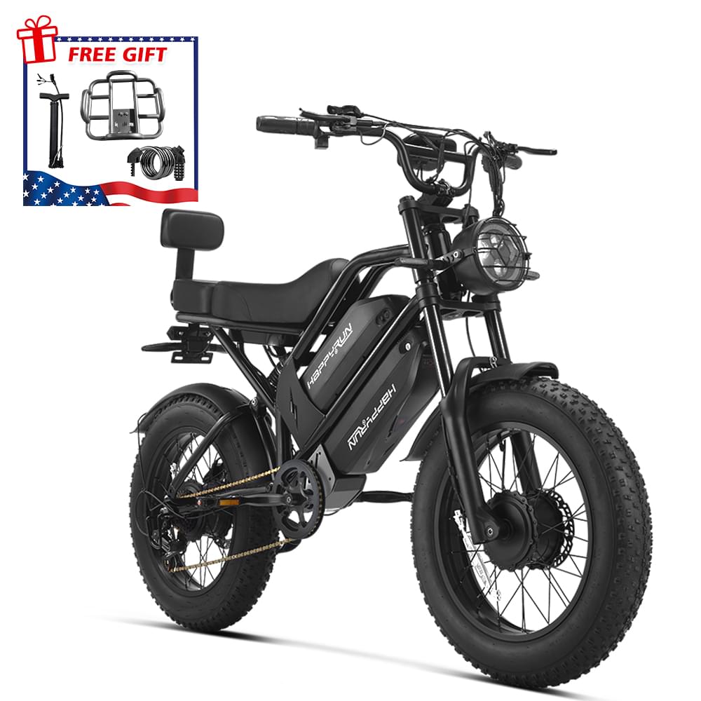 HappyRun G70 Pro Dual-Motor Dual-Battery Electric Cargo Bike - G70 Pro