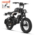 HappyRun G100 Pro 6000W Electric Bike Dual Battery - Black